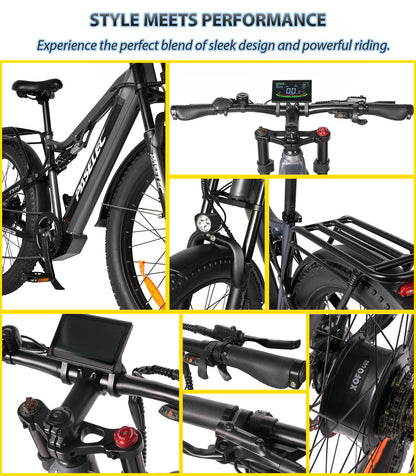 PASELEC TX29 1500W Peak Dual Motor 27.5"*3.0 eMTB