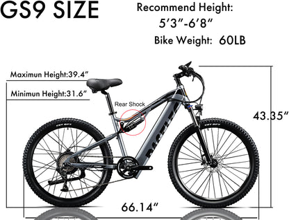 Paselec GS9 500W 27.5"*3.0 INCH EMTB